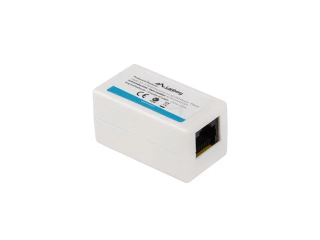 Lanberg AD-RJ45-RJ45-OU6 Divisor de Red, Adaptador RJ45 Hembra a RJ45 Hembra UTP, Cat 6, Blanco