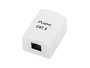 Lanberg OU6-0001-W Roseta de pared RJ-45 Cat.6 Blanco