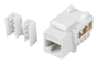 Lanberg KSU5-1090 Conector Keystone Cat.5e UTP RJ45 Angular Blanco