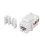 Lanberg Conector Keystone RJ45 Cat 6 UTP LSA, Blanco, Compatible 568A/B, PCBA, para Montaje en Adaptadores 16.1x14.5 mm, PoE hasta 36V
