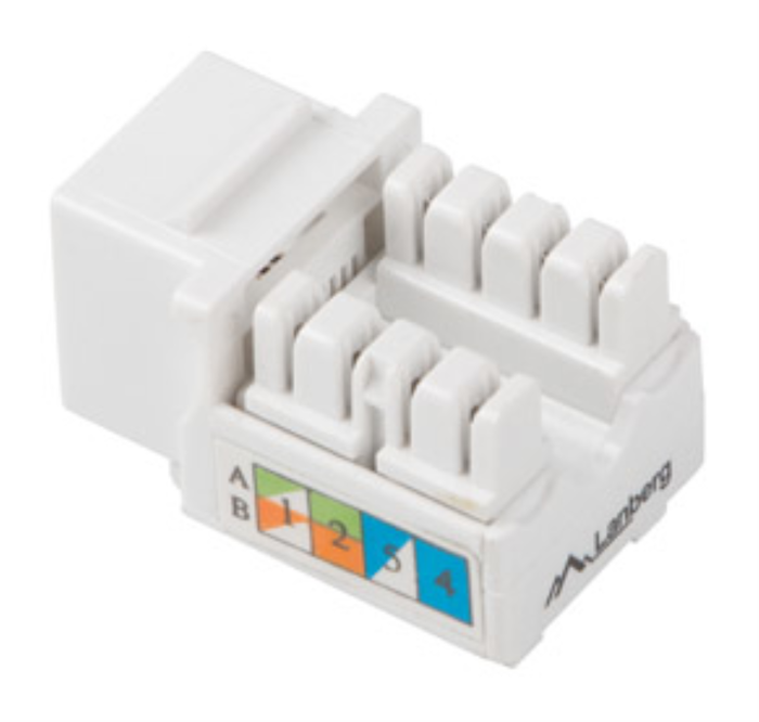 Lanberg Keystone KSU6-1090 Cat.6 UTP RJ45 Blanco