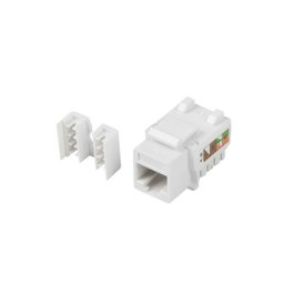 Lanberg KSU6-1090 Conector Keystone Cat.6 UTP RJ45 Blanco