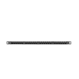 Lanberg Patch Panel Cat.6 UTP 24 Puertos 0.5U Rack 19 Pulgadas Negro