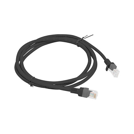 Lanberg Cable de red PCU6-10CC-0150-BK Cat 6 U/UTP 1,5 m Negro