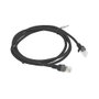 Lanberg Cable de red PCU6-10CC-0150-BK Cat 6 U/UTP 1,5 m Negro