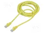 Lanberg Cable de Red Cat6 U/UTP Amarillo 3m