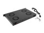 Lanberg AK-1503-B Panel de ventilación LCD con 4 ventiladores y termostato 1U
