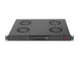 Lanberg AK-1503-B Panel de ventilación LCD con 4 ventiladores y termostato 1U