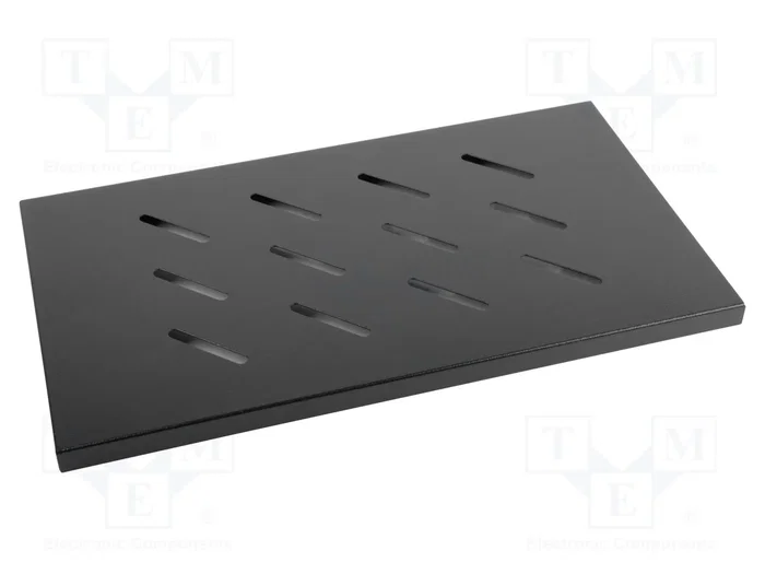 Lanberg AK-1002-B Bandeja fija 1U para rack de 19 pulgadas, Negro