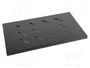Lanberg AK-1002-B Bandeja fija 1U para rack de 19 pulgadas, Negro