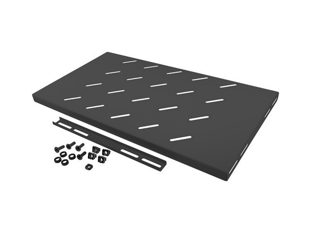 Lanberg Bandeja Fija AK-1001-B 1U para Rack de 19 Pulgadas, 500x280mm, Negro
