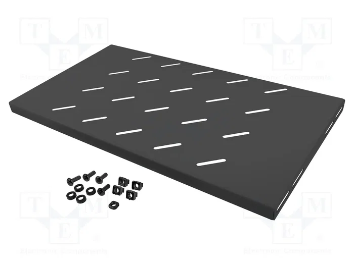 Lanberg AK-1001-B Bandeja Fija 1U para Rack de 19 Pulgadas, Negro
