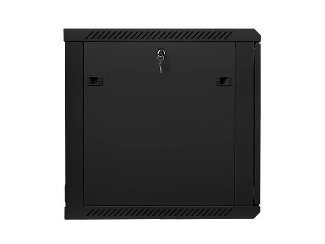 Lanberg Armario Mural Rack 19 pulgadas 12U 600x600 Negro con Puerta de Cristal