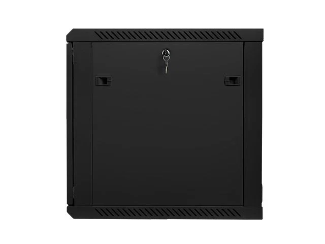 Lanberg Armario Mural Rack 19 pulgadas 12U 600x600 Negro con Puerta de Cristal