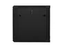 Lanberg Armario Mural Rack 19 pulgadas 12U 600x600 Negro con Puerta de Cristal