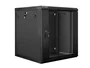 Lanberg Armario Mural Rack 19 pulgadas 12U 600x600 Negro con Puerta de Cristal