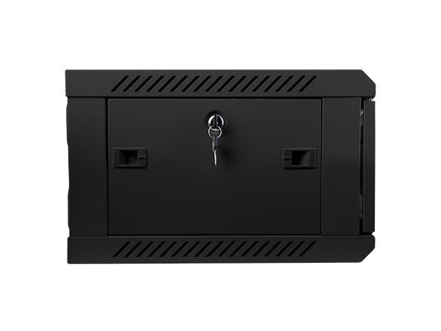 Lanberg WF01-6404-10B Armario Rack 4U 600x450mm Montaje en Pared Autoensamblable Negro IP20 Acero