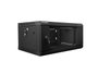 Lanberg WF01-6404-10B Armario Rack 4U 600x450mm Montaje en Pared Autoensamblable Negro IP20 Acero