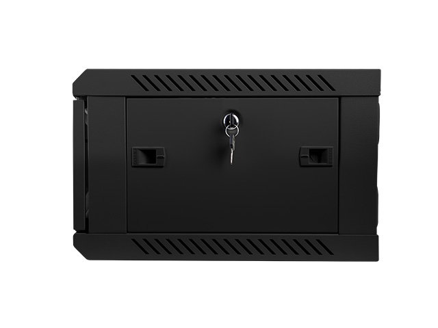 Lanberg WF01-6404-10B Armario Rack 4U 600x450mm Montaje en Pared Autoensamblable Negro IP20 Acero