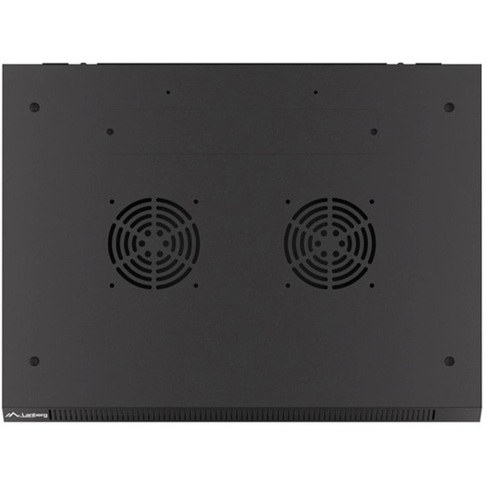 Lanberg WF01-6404-10B Armario Rack 4U 600x450mm Montaje en Pared Autoensamblable Negro IP20 Acero