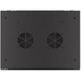 Lanberg WF01-6404-10B Armario Rack 4U 600x450mm Montaje en Pared Autoensamblable Negro IP20 Acero
