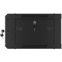 Lanberg WF01-6404-10B Armario Rack 4U 600x450mm Montaje en Pared Autoensamblable Negro IP20 Acero