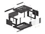 Lanberg Armario Rack Mural 4U WF01-6404-10B 600x450 mm Negro