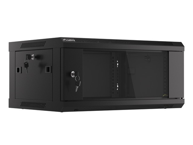 Lanberg Armario Rack Mural 4U WF01-6404-10B 600x450 mm Negro