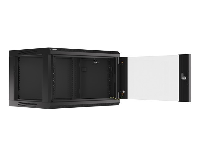Lanberg Armario Rack 6U 600x450x368mm Negro