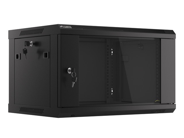 Lanberg Armario Rack 6U 600x450x368mm Negro