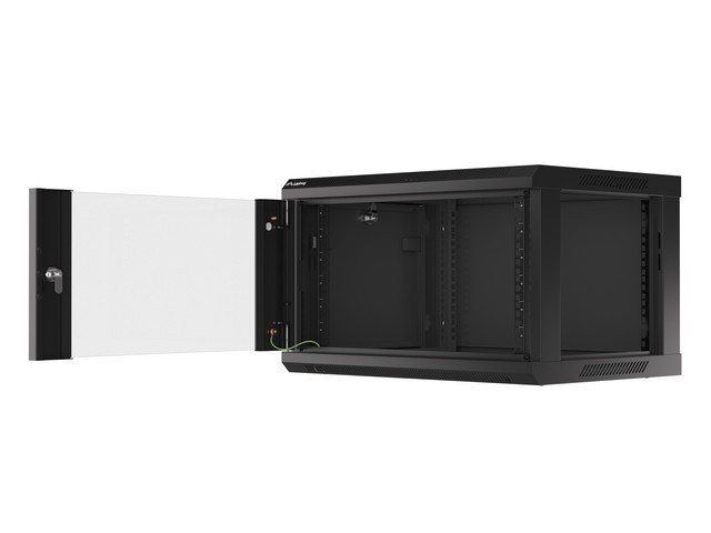 Lanberg Armario Rack 6U 600x450x368mm Negro