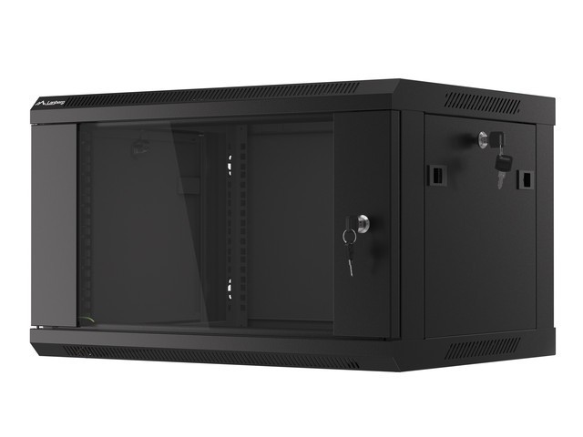 Lanberg Armario Rack 6U 600x450x368mm Negro