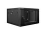 Lanberg WF01-6606-10B Armario Rack 6U 600x600x368mm Montaje en Pared Autoensamblaje Carga 60kg Negro IP20