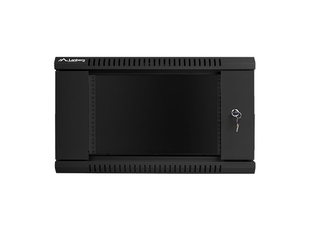 Lanberg WF01-6606-10B Armario Rack 6U 600x600x368mm Montaje en Pared Autoensamblaje Carga 60kg Negro IP20