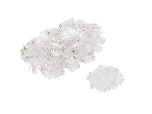 Lanberg PLU-6000 Conector RJ45 Transparente para Cable UTP Cat6 - Bolsa de 100 unidades