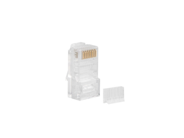LANBERG PLU-6000 Conector RJ-45 Transparente para Cable Cat6, Paquete de 100 Piezas