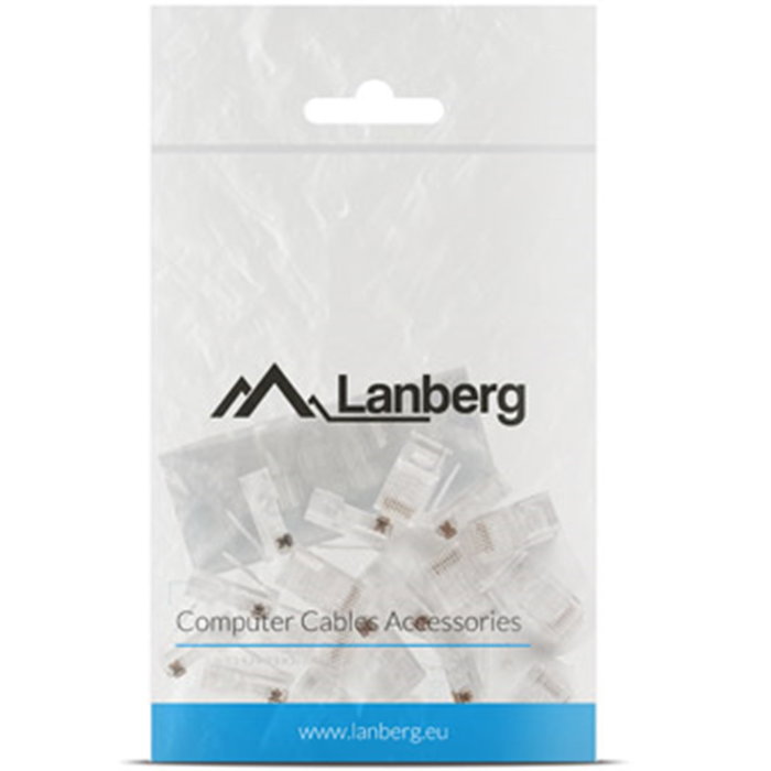 Lanberg Conector RJ45 Cat 6 UTP 8P8C Transparente - Pack de 20 Unidades Lanberg Conector RJ45 Cat 6 UTP 8P8C Transparente - Pack de 20 Unidades
