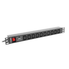 Lanberg PDU-10I-0200-IEC-BK 10 Salidas IEC C13 2500W 1U Negro
