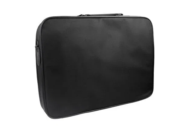 Natec Impala Maletín Portátil 15.6" Negro con Estructura Rígida Absorbe Impactos, para Portátiles hasta 39.6 cm, Resistente al Polvo y Rayones, Nylon, con Tirante para Hombro