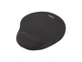 Natec Marmot NPF4-0783 - Alfombrilla de ratón con reposamuñecas, base antiderrapante, tela y gel, negro monocromo