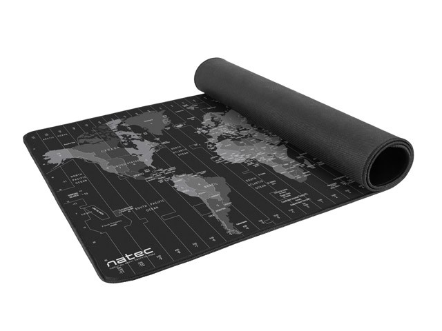 Natec Time Zone Map Maxi Negro, Gris
