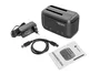 NATEC Kangaroo Dual Docking Station USB 3.0 para HDD/SSD SATA 2.5"/3.5" (Hasta 8 TB) - Adaptador AC Incluido