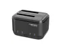 NATEC Kangaroo Dual Docking Station USB 3.0 para HDD/SSD SATA 2.5"/3.5" (Hasta 8 TB) - Adaptador AC Incluido