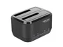NATEC Kangaroo Dual Docking Station USB 3.0 para HDD/SSD SATA 2.5"/3.5" (Hasta 8 TB) - Adaptador AC Incluido