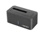 Natec Kangaroo Base/Docking Station para HDD/SSD SATA de 2.5''/3.5'' hasta 8TB, USB 3.2 Gen 1 (USB 3.0) Type-A, Negro, con Adaptador AC