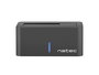 Natec Kangaroo Base/Docking Station para HDD/SSD SATA de 2.5''/3.5'' hasta 8TB, USB 3.2 Gen 1 (USB 3.0) Type-A, Negro, con Adaptador AC