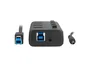 Natec MANTIS2 Hub USB 3.0 - 4 Puertos con Interruptor On/Off y Adaptador de Corriente - Velocidad 5000 Mbit/s - Negro ABS