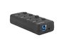 Natec MANTIS2 Hub USB 3.0 - 4 Puertos con Interruptor On/Off y Adaptador de Corriente - Velocidad 5000 Mbit/s - Negro ABS