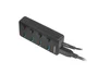 Natec MANTIS2 Hub USB 3.0 - 4 Puertos con Interruptor On/Off y Adaptador de Corriente - Velocidad 5000 Mbit/s - Negro ABS