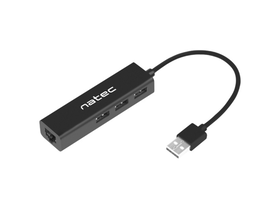 NATEC Dragonfly USB 2.0 Negro Hub
